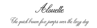 Alouette by Billy Argel Fonts ® — Script Handwritten Font — thumbnail 1