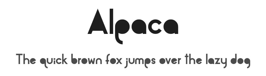 Alpaca by Dirt2.com - SickCapital — Sans Serif Font