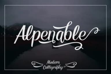 Alpenable Font by Mindtype Co. — Script Handwritten Font — thumbnail 1
