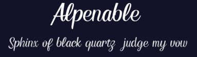Alpenable by Mindtype Co. — Script Handwritten Font — thumbnail 2