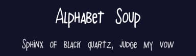 Alphabet Soup by Kelsey Ann G — Script Handwritten Font — thumbnail 2