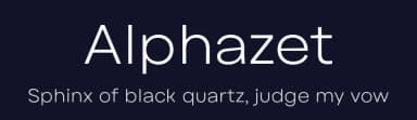 Alphazet by Type Forward Foundry — Sans Serif Font — thumbnail 2