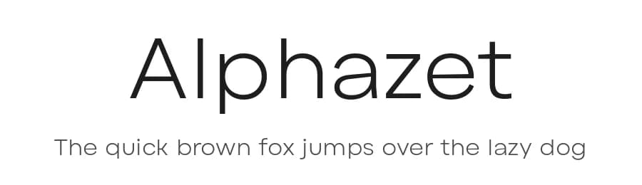 Alphazet by Type Forward Foundry — Sans Serif Font