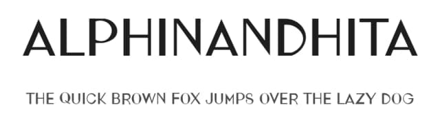 Alphinandhita by nendi emelia — Sans Serif Font