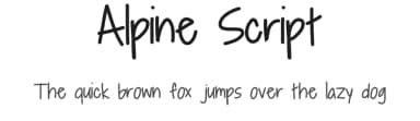 Alpine Script by Geronimo Font Studios — Script Handwritten Font — thumbnail 1