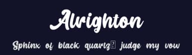 Alrighton by Marchtwentype — Script Handwritten Font — thumbnail 2