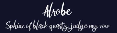 Alrobe by Riki — Script Handwritten Font — thumbnail 2