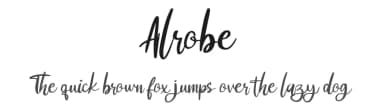 Alrobe by Riki — Script Handwritten Font — thumbnail 1
