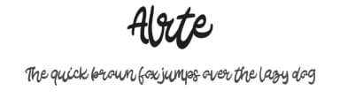 Alrte by Vunira Design — Script Handwritten Font — thumbnail 1