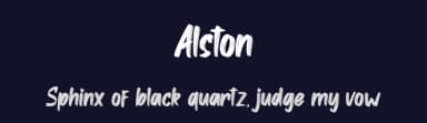Alston by Skiiller Studio — Script Handwritten Font — thumbnail 2