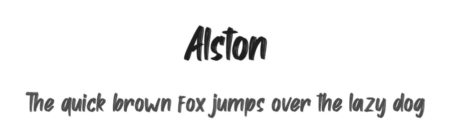 Alston by Skiiller Studio — Script Handwritten Font