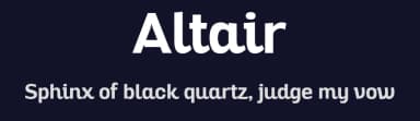 Altair by Zetafonts — Sans Serif Font — thumbnail 2