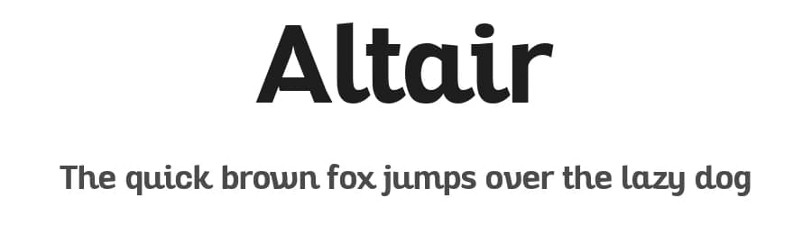 Altair by Zetafonts — Sans Serif Font