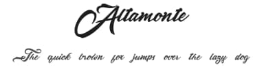 Altamonte by Billy Argel Fonts ® — Script Handwritten Font — thumbnail 1