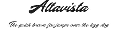Altavista by Billy Argel Fonts ® — Script Handwritten Font — thumbnail 1