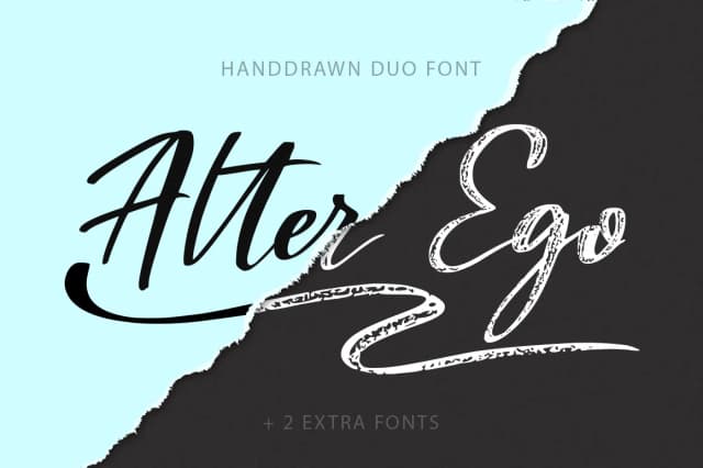 Alter Ego Duo Font by Red Ink — Script Handwritten Font