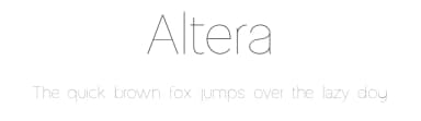 Altera by Jacob King — Sans Serif Font — thumbnail 1