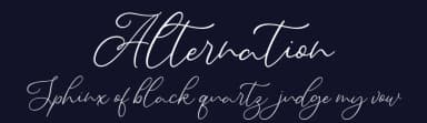 Alternation by Vunira Design — Script Handwritten Font — thumbnail 2
