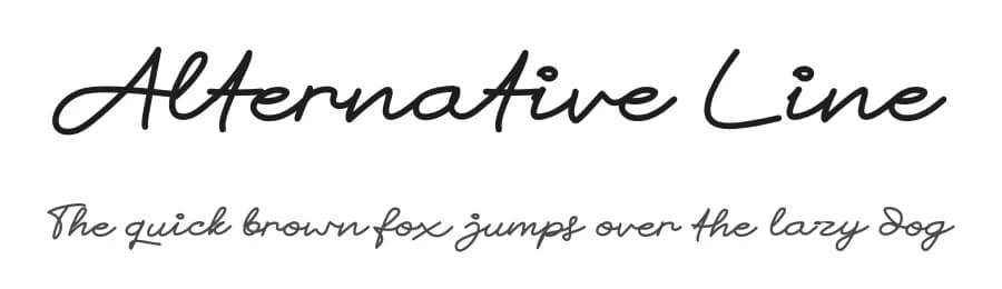 Alternative Line by Onne Hermawan — Script Handwritten Font