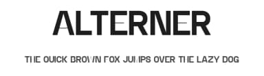 Alterner by Jack Thompson — Sans Serif Font — thumbnail 1