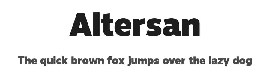 Altersan by Eko Bimantara — Sans Serif Font