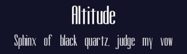 Altitude by Isabel Estep — Sans Serif Font — thumbnail 2