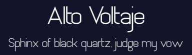 Alto Voltaje by Michael Muranaka — Sans Serif Font — thumbnail 2