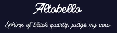 Altobello by Abdurrahman Hanif — Script Handwritten Font — thumbnail 2