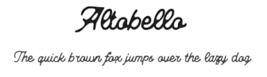 Altobello by Abdurrahman Hanif — Script Handwritten Font — thumbnail 1