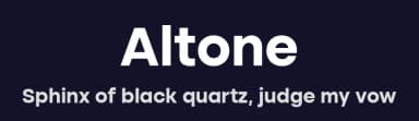 Altone by Eko Bimantara — Sans Serif Font — thumbnail 2