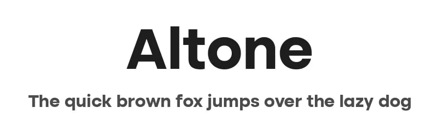 Altone by Eko Bimantara — Sans Serif Font