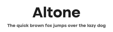 Altone by Eko Bimantara — Sans Serif Font — thumbnail 1