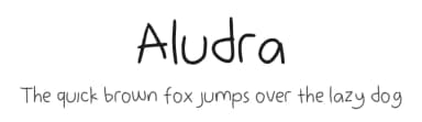 Aludra by Sidkia Nurisa Firda — Script Handwritten Font — thumbnail 1