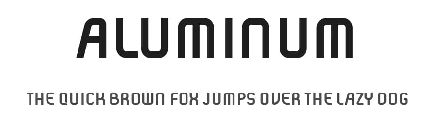 Aluminum by Vladimir Nikolic — Sans Serif Font