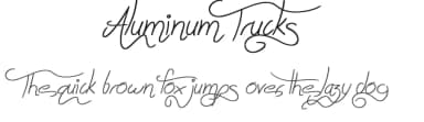 Aluminum Trucks by JSH creates — Script Handwritten Font — thumbnail 1