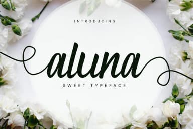 Aluna Font by josgandos — Script Handwritten Font — thumbnail 1