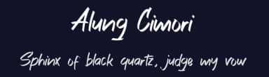 Alung Cimori by Albert Kalingga — Script Handwritten Font — thumbnail 2