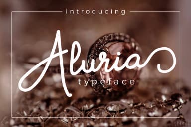 Aluria Font by josgandos — Script Handwritten Font — thumbnail 1