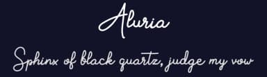 Aluria by Letter Jos — Script Handwritten Font — thumbnail 2