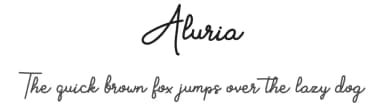 Aluria by Letter Jos — Script Handwritten Font — thumbnail 1
