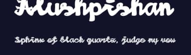 Alushpishan by Indra Gunawan — Script Handwritten Font — thumbnail 2