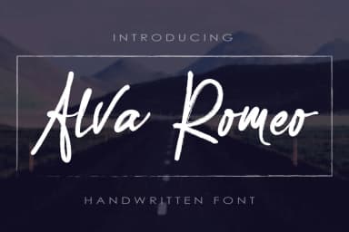 Alva Romeo Font by beeart009 — Script Handwritten Font — thumbnail 1