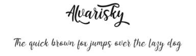 Alvarisky by PutraCetol Studio — Script Handwritten Font — thumbnail 1
