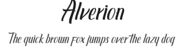 Alverion by Muhammad Ahwal Bobby — Script Handwritten Font — thumbnail 1