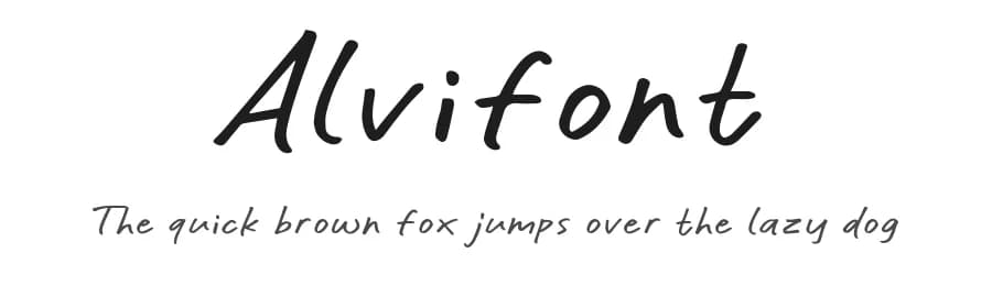 Alvifont by Khurasan — Script Handwritten Font