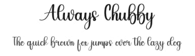 Always Chubby by PiPi Creative STUDIO — Script Handwritten Font — thumbnail 1