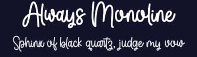 Always Monoline by Fillo Graphic — Script Handwritten Font — thumbnail 2