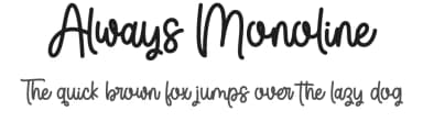 Always Monoline by Fillo Graphic — Script Handwritten Font — thumbnail 1