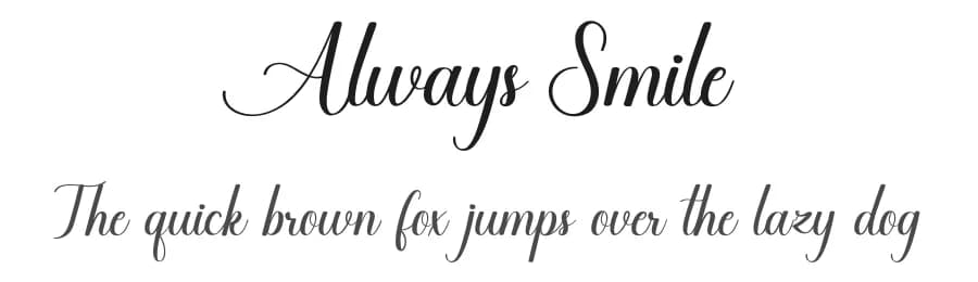Always Smile by Erik Studio — Script Handwritten Font