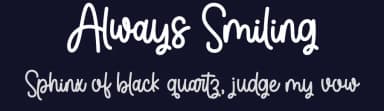 Always Smiling by Fillo Graphic — Script Handwritten Font — thumbnail 2